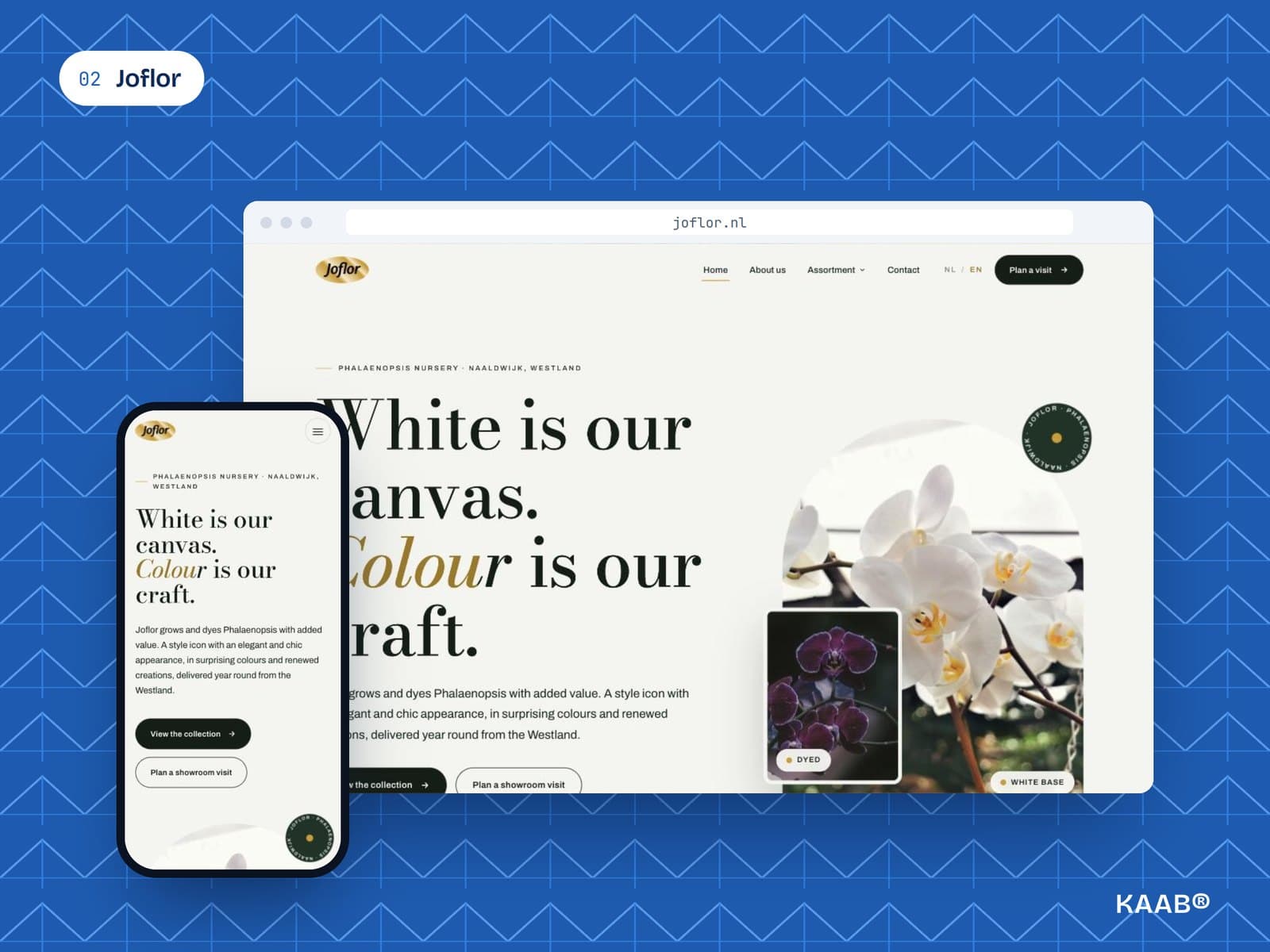 De homepage van Joflor
